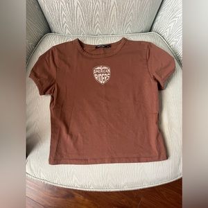 Cropped tee never worn